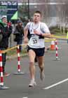 Marc Fenwick (Tyne Bridge) leading after the first leg of the senior mens Elswick Road Relays.